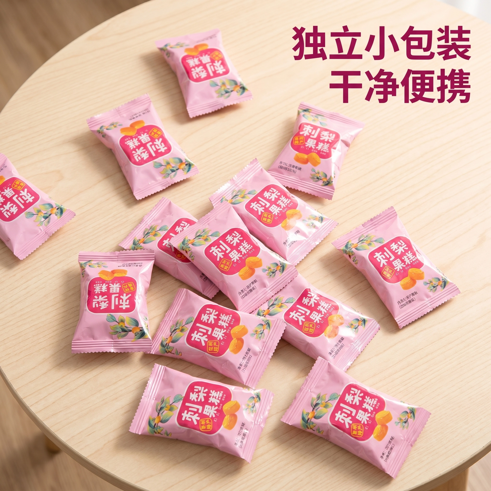 果夫派刺梨百香果味果糕双重果味0脂肪独立包装产地直发休闲零食